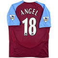 Aston Villa 2003-04 Diadora hazai Juan Pablo Angel foci mez S-es