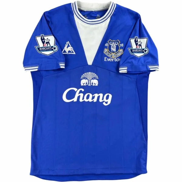 Everton 2009-10 Le Coq Sprtif home Diniyar Bilyaletdinov football shirt size S