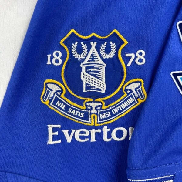 Everton 2009-10 Le Coq Sprtif home Diniyar Bilyaletdinov football shirt size S