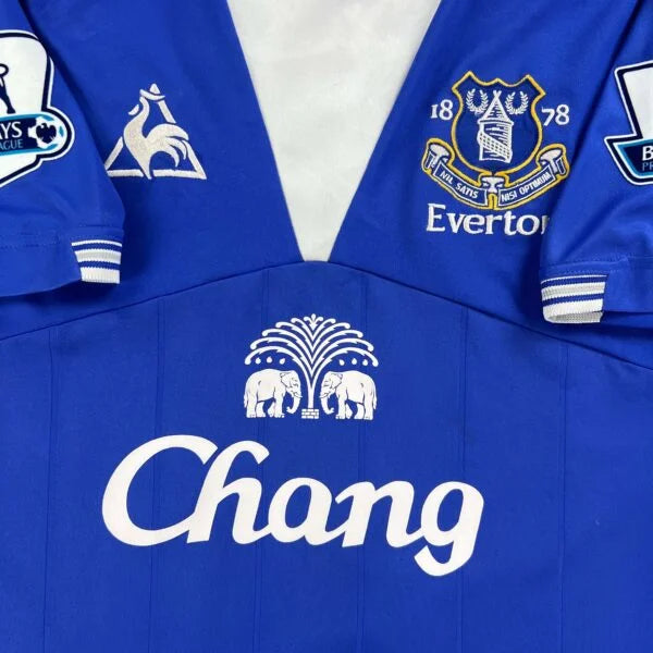 Everton 2009-10 Le Coq Sprtif home Diniyar Bilyaletdinov football shirt size S