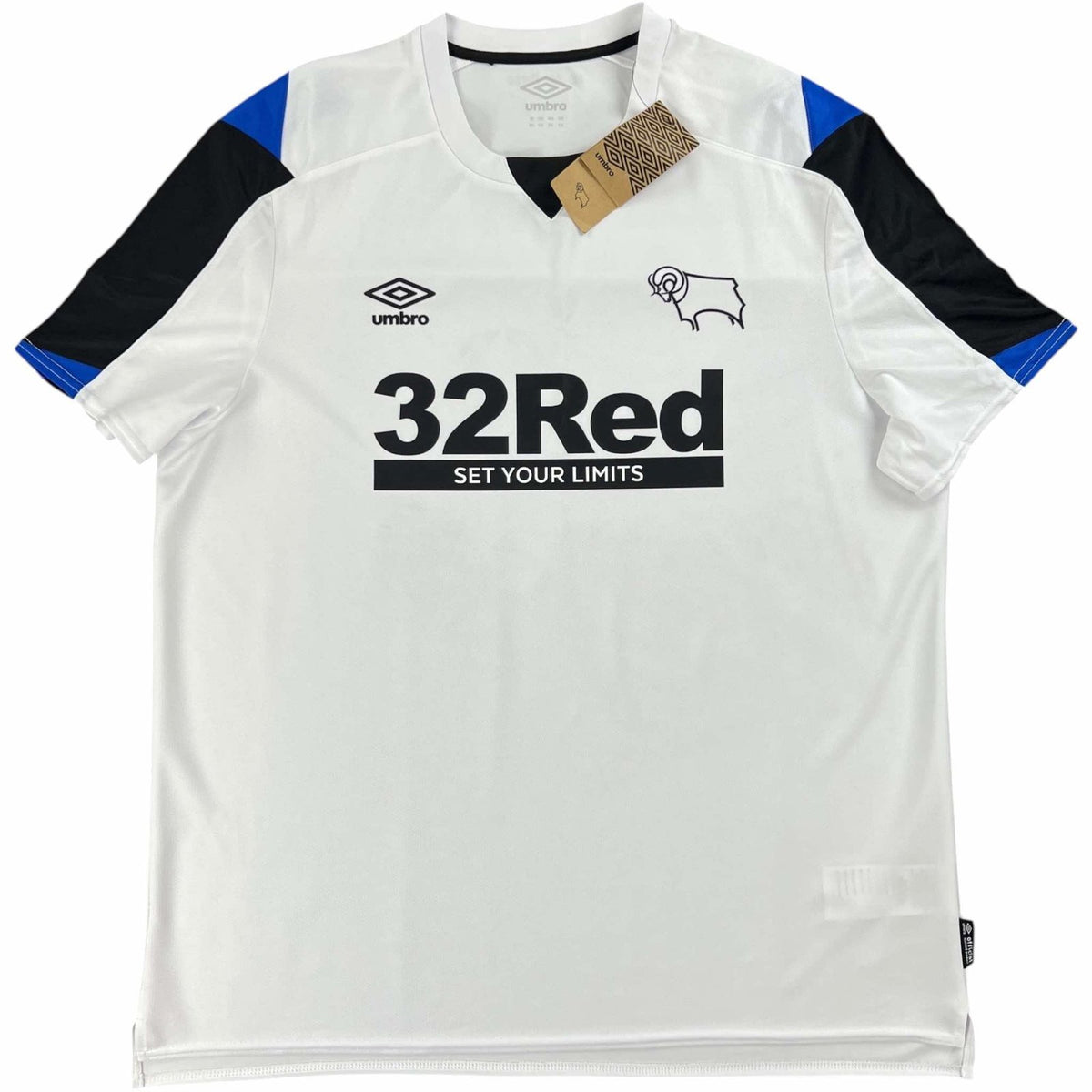 Derby County 2021-22 Umbro hazai *Új* foci mez XXL-es