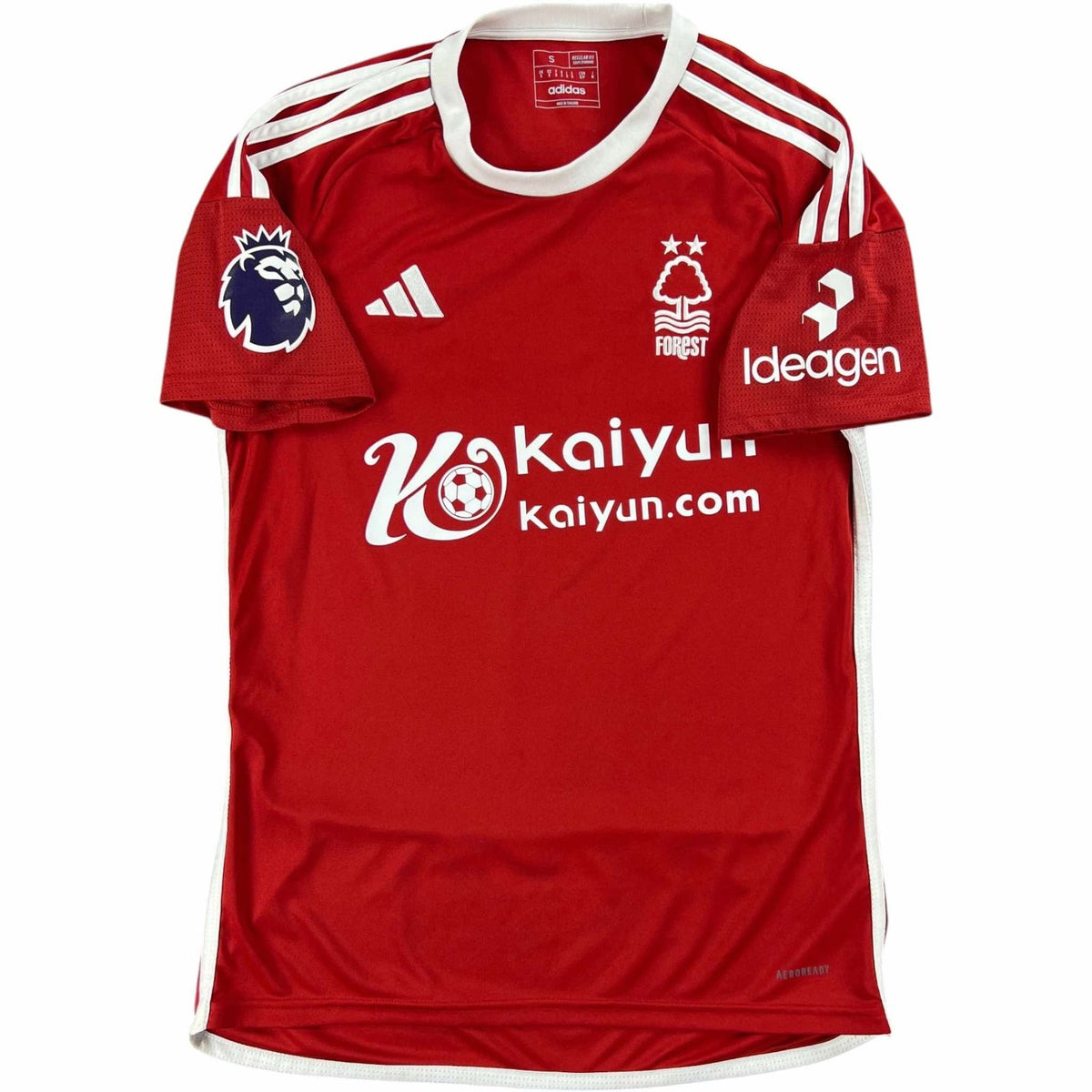 Nottingham Forest 2023-24 Adidas home football shirt size S