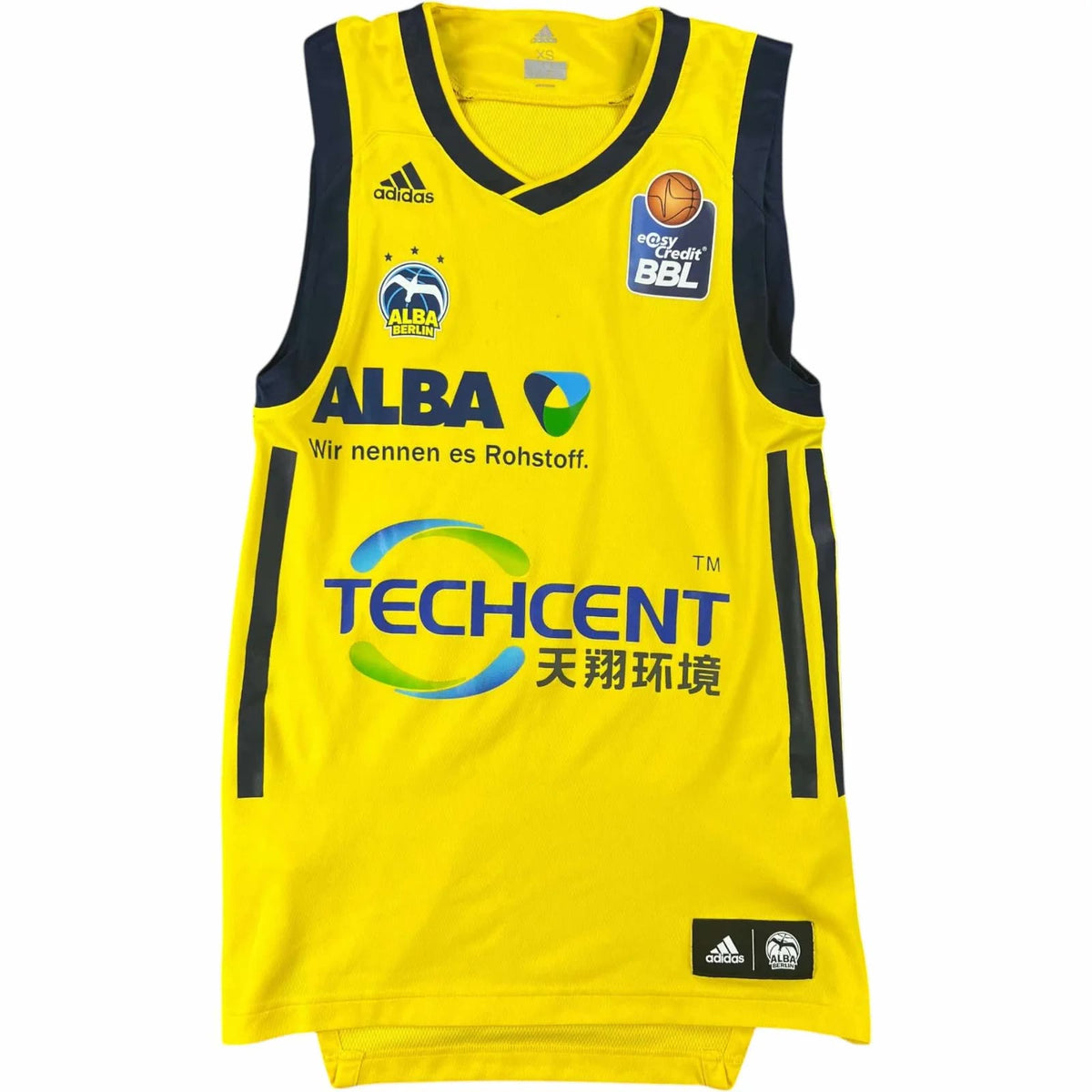 Alba Berlin 2017-18 Adidas kosárlabda mez XS