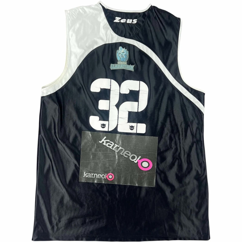 Békési Gladiátorok 2015-16 Koma Dániel #32 Zeus *Match worn* basketball jersey size XXL