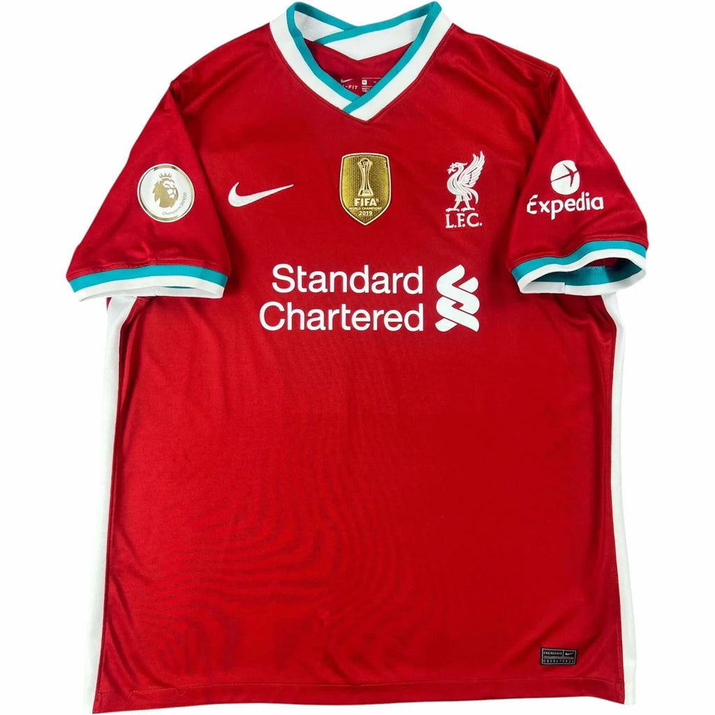 Liverpool 2020-21 Nike home Mohamed Salah football shirt size XL