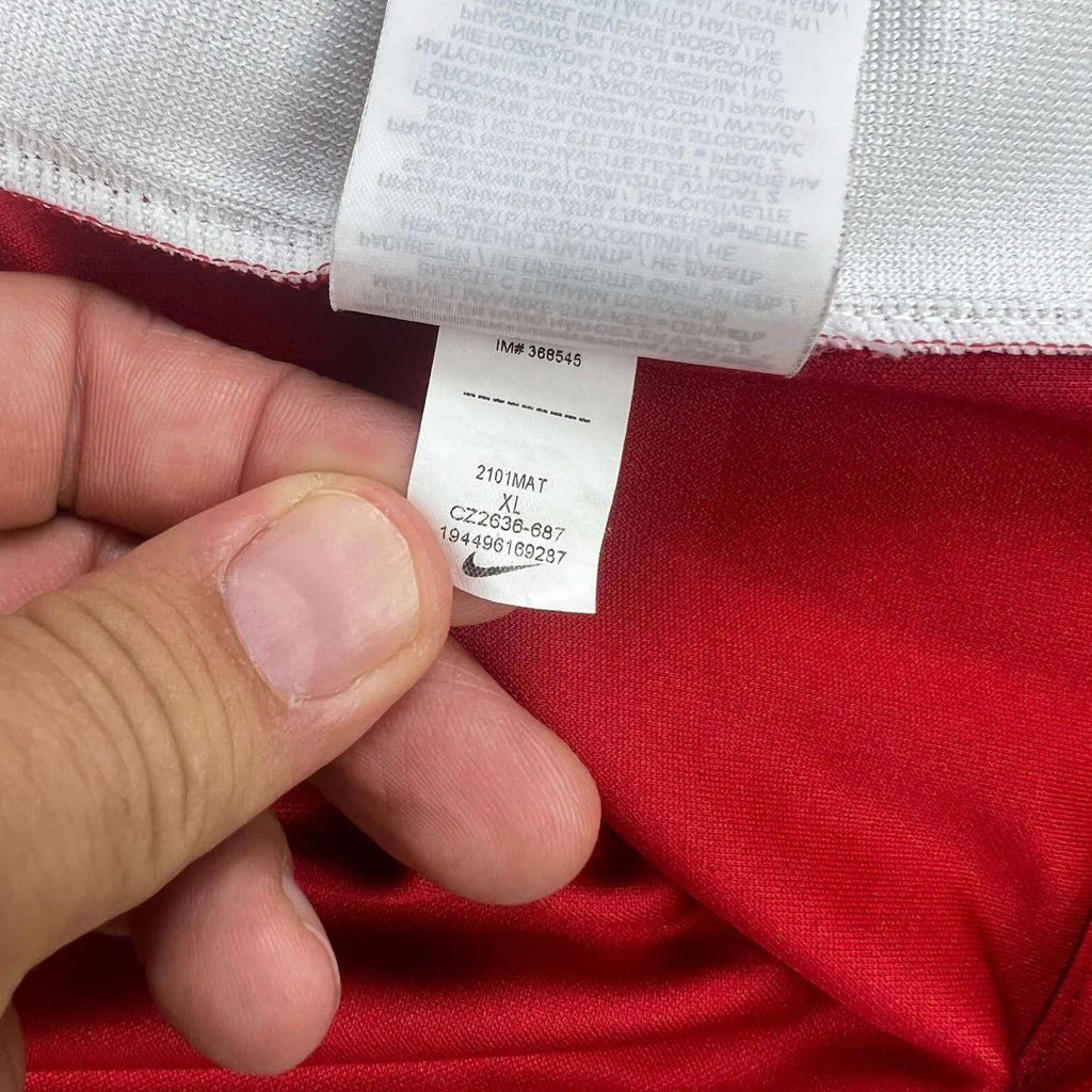 Liverpool 2020-21 Nike home Mohamed Salah football shirt size XL