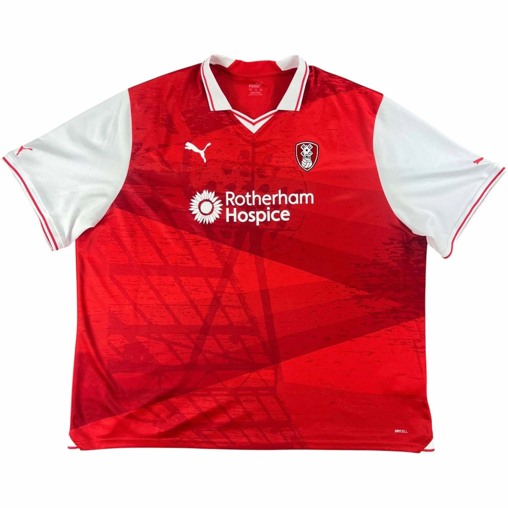 Rotherham United 2023-24 Puma home Tom Eaves football shirt size 6XL