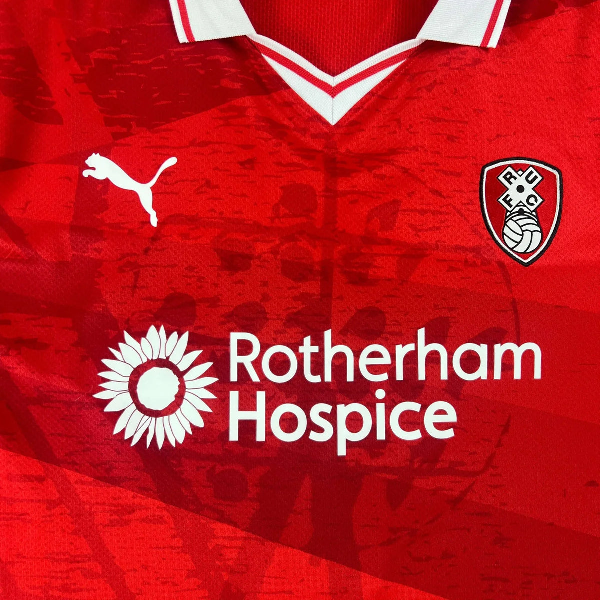 Rotherham United 2023-24 Puma home Tom Eaves football shirt size 6XL