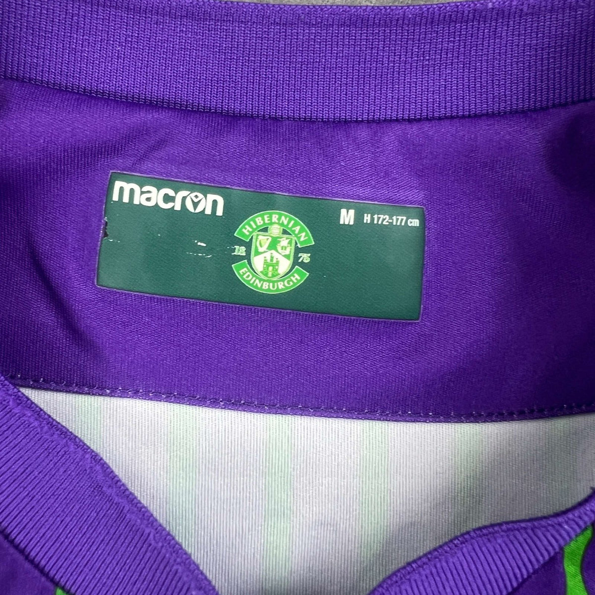 Hibernian 2019-20 Macron away football shirt size M