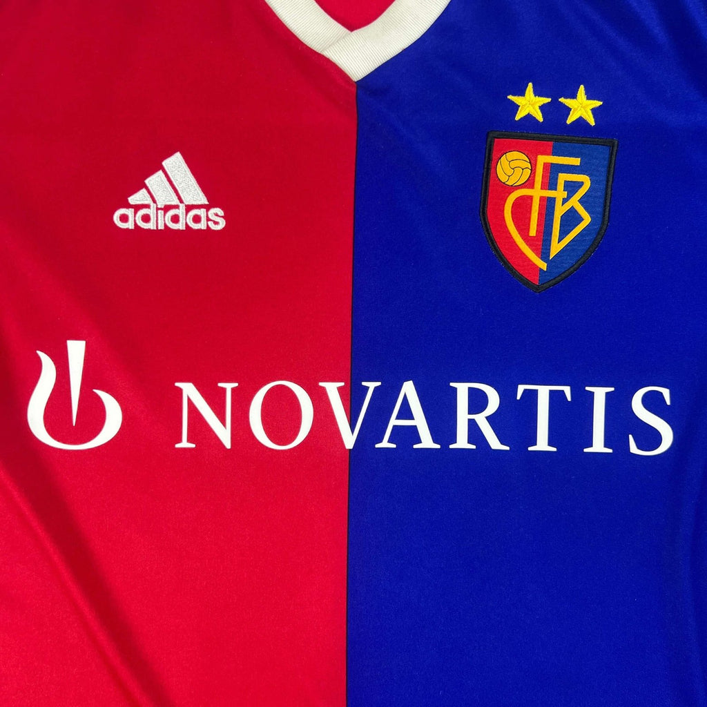 Basel 2018-19 Adidas home football shirt size S