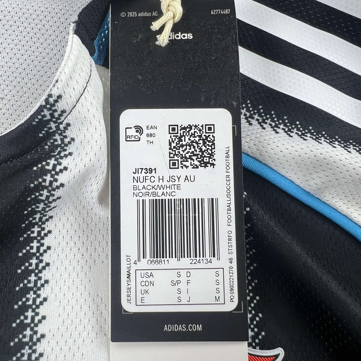 Newcastle United 2025-26 Adidas home Player Issue *NEW* football shirt size S