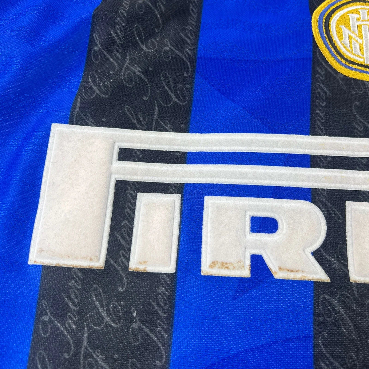 Inter Milan 1996-97 Umbro home Maurizio Ganz football shirt size M