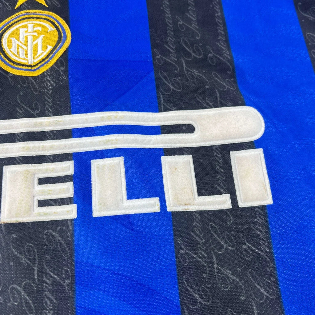 Inter Milan 1996-97 Umbro home Maurizio Ganz football shirt size M