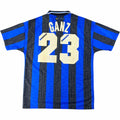 Inter Milan 1996-97 Umbro home Maurizio Ganz football shirt size M
