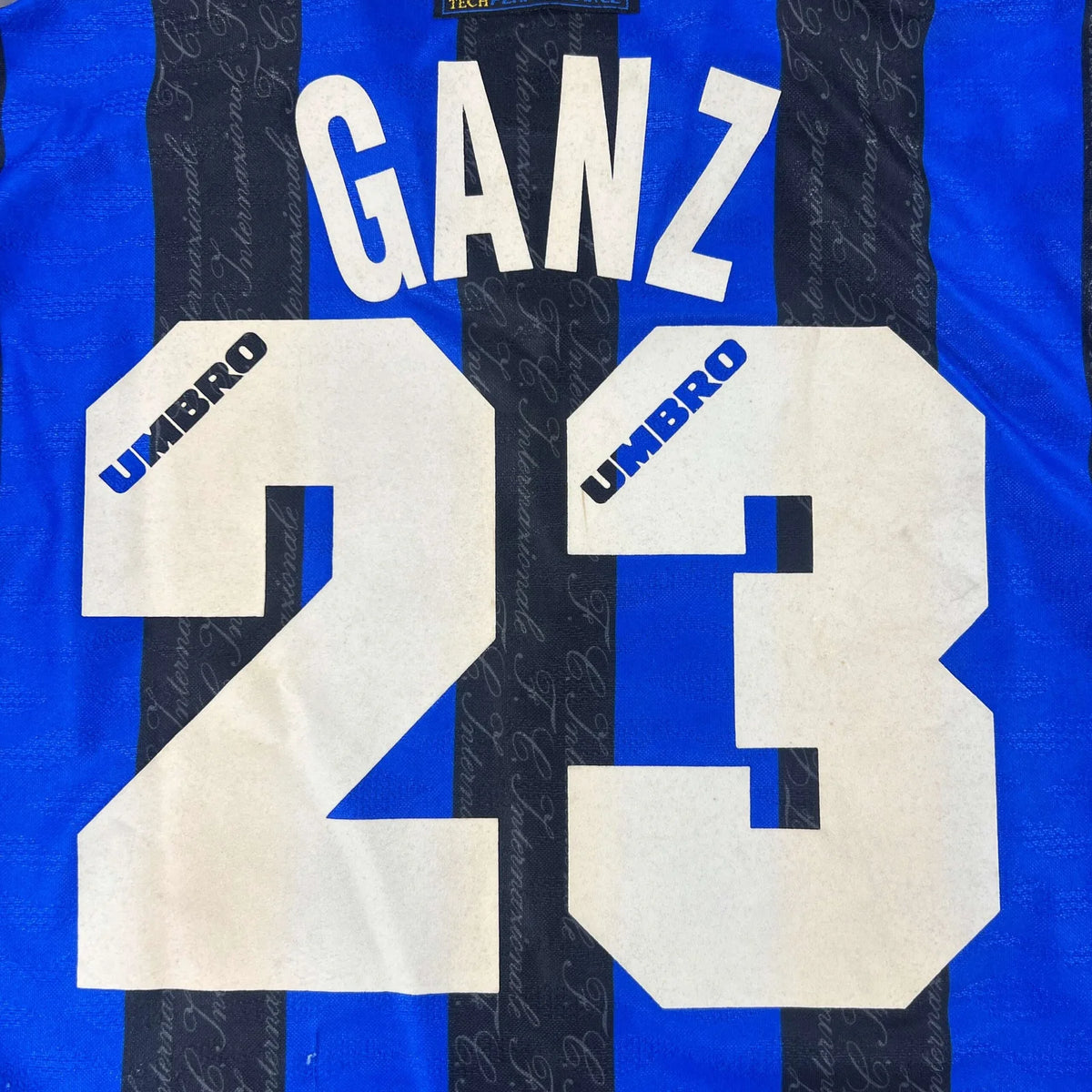 Inter Milan 1996-97 Umbro home Maurizio Ganz football shirt size M
