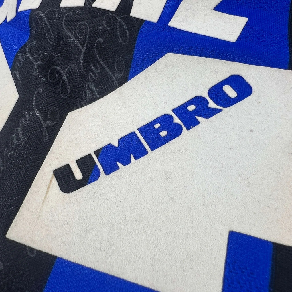 Inter Milan 1996-97 Umbro home Maurizio Ganz football shirt size M