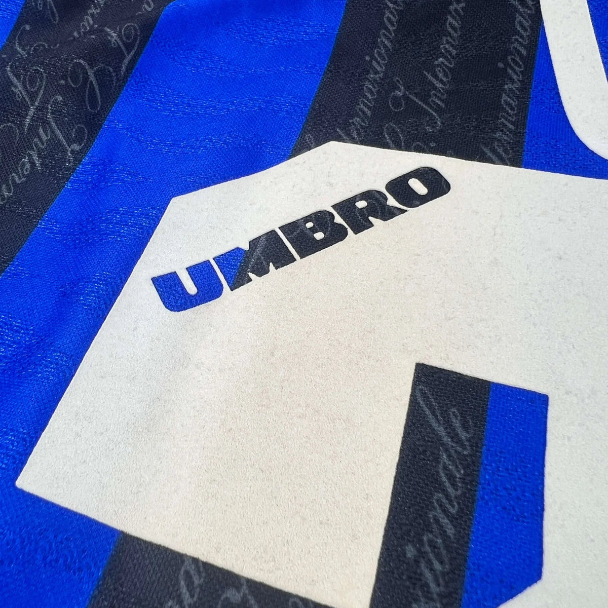 Inter Milan 1996-97 Umbro home Maurizio Ganz football shirt size M