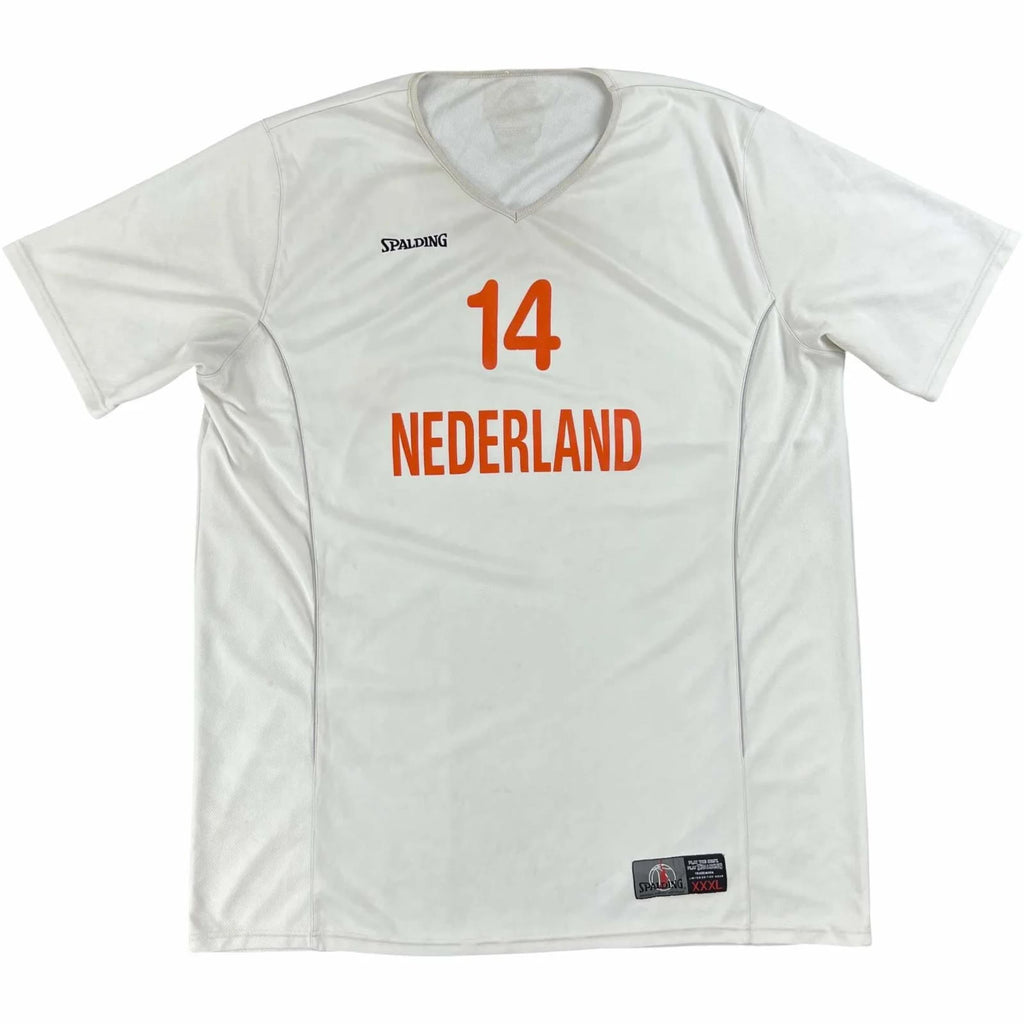 Netherlands Spalding #14 basketball shooting shirt size 3XL