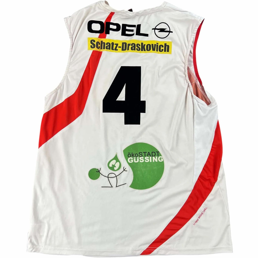 UBC Güssing Knights Li-Ning home #4 basketball jersey size XL