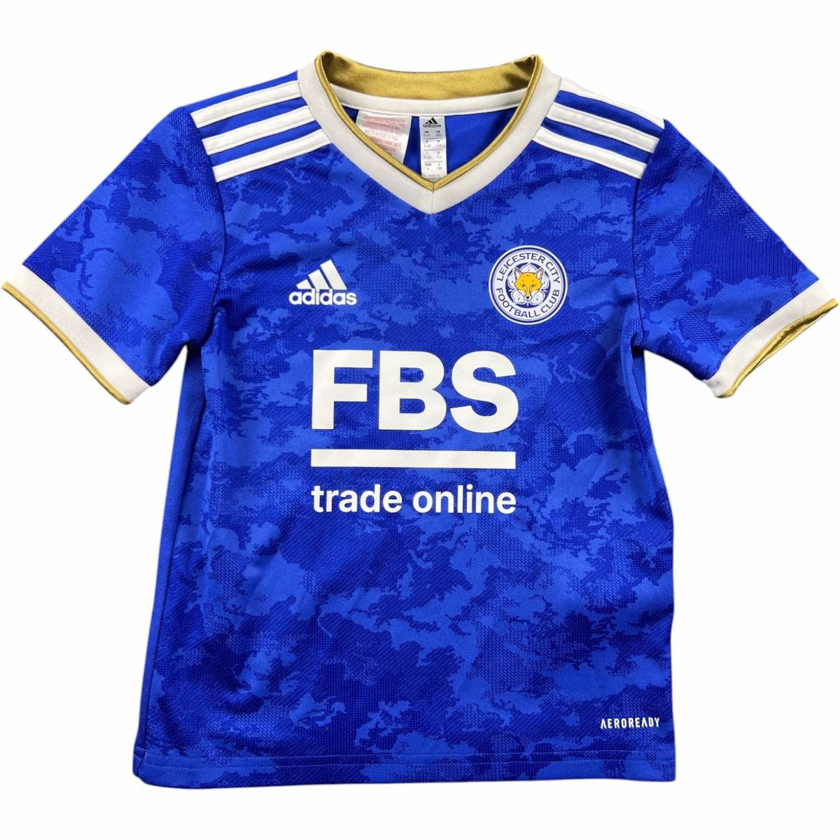 Leicester City 2021-22 Adidas hazai foci mez gyerek 116-os