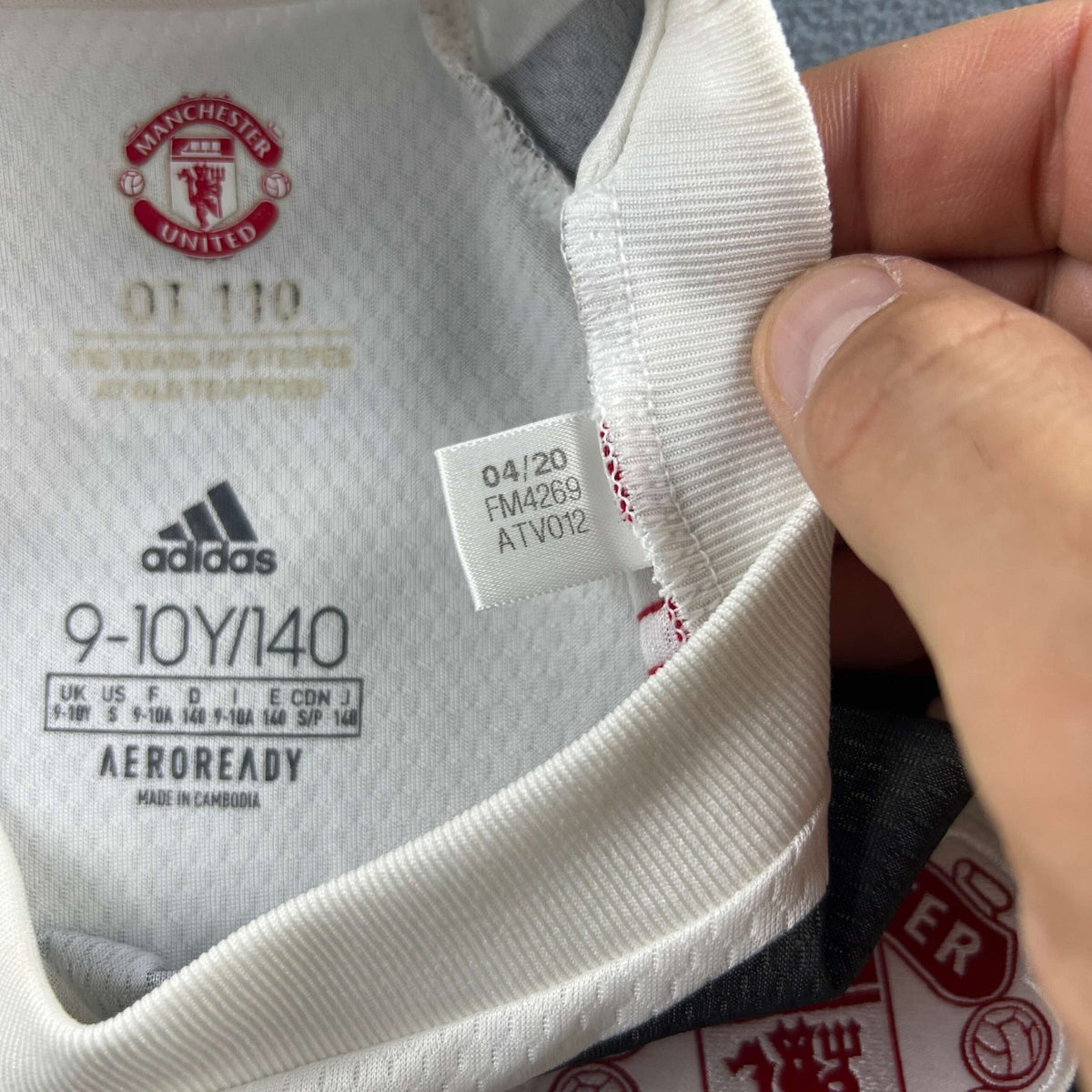 Manchester United 2020-21 Adidas harmadik számú foci mez gyerek 140-es