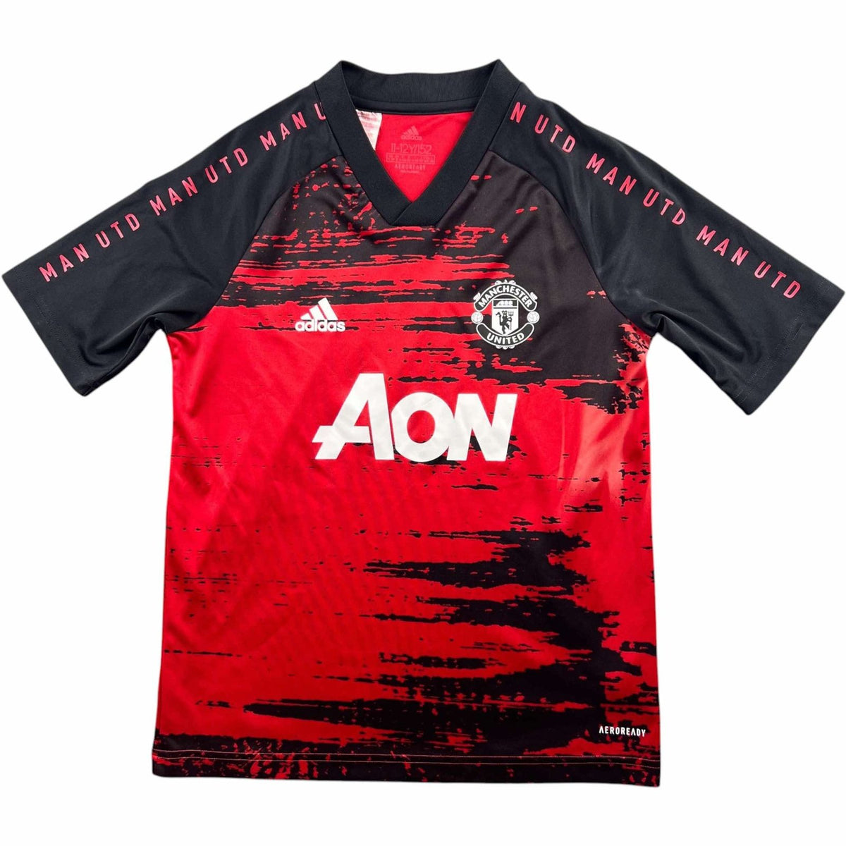 Manchester United 2020-21 Adidas training foci mez gyerek 152-es