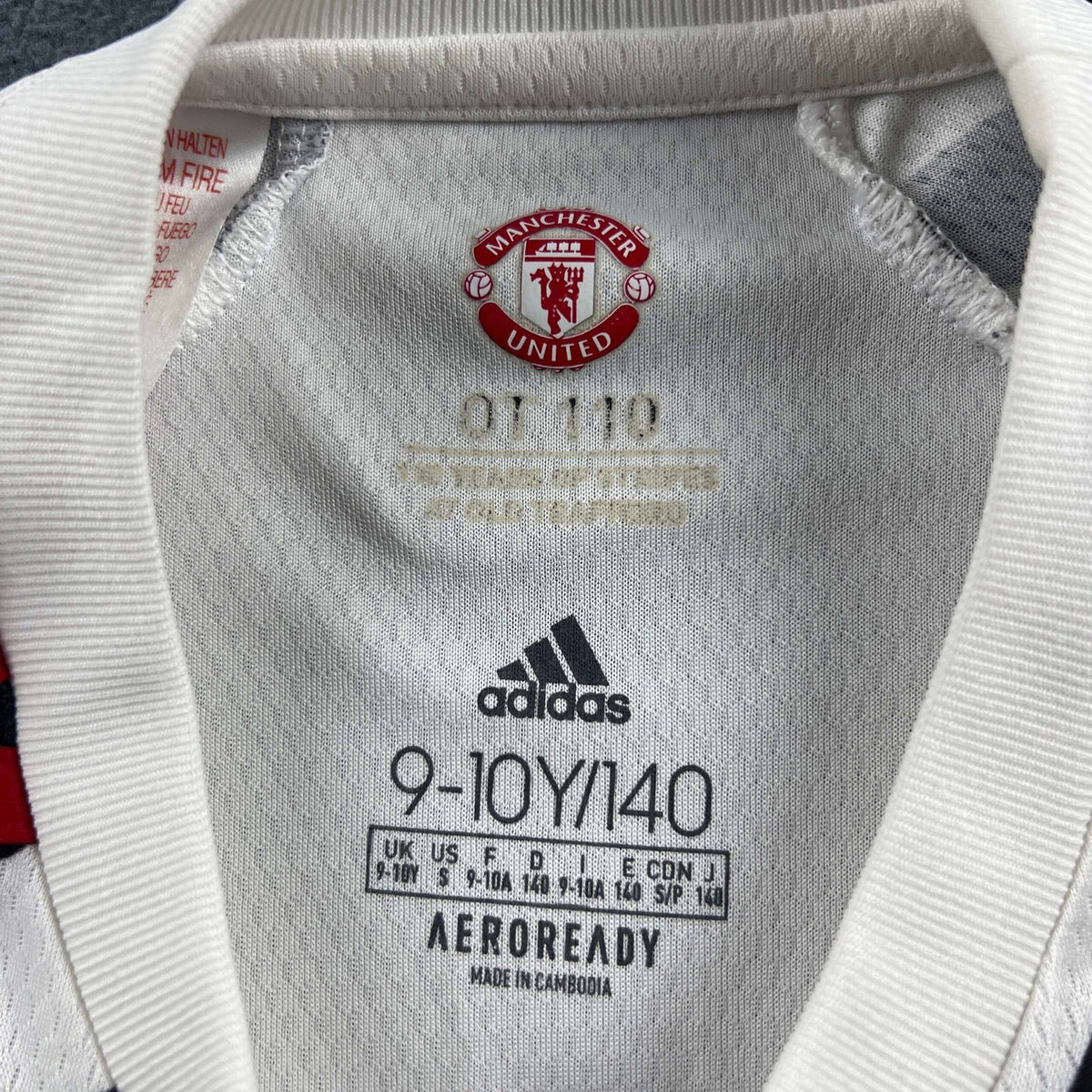 Manchester United 2020-21 Adidas harmadik számú foci mez gyerek 140-es