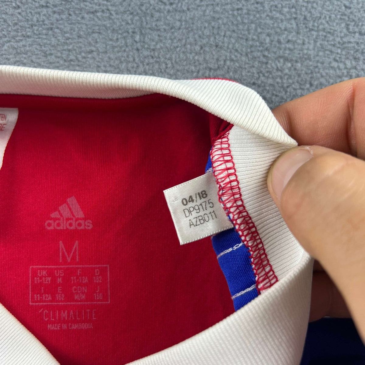 Basel 2018-19 Adidas home football shirt size 140