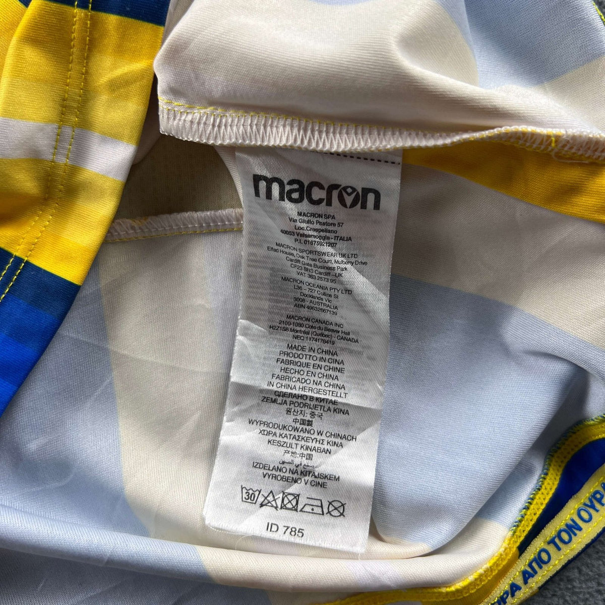Apoel Nicosia 2023-24 Macron home football shirt size 152