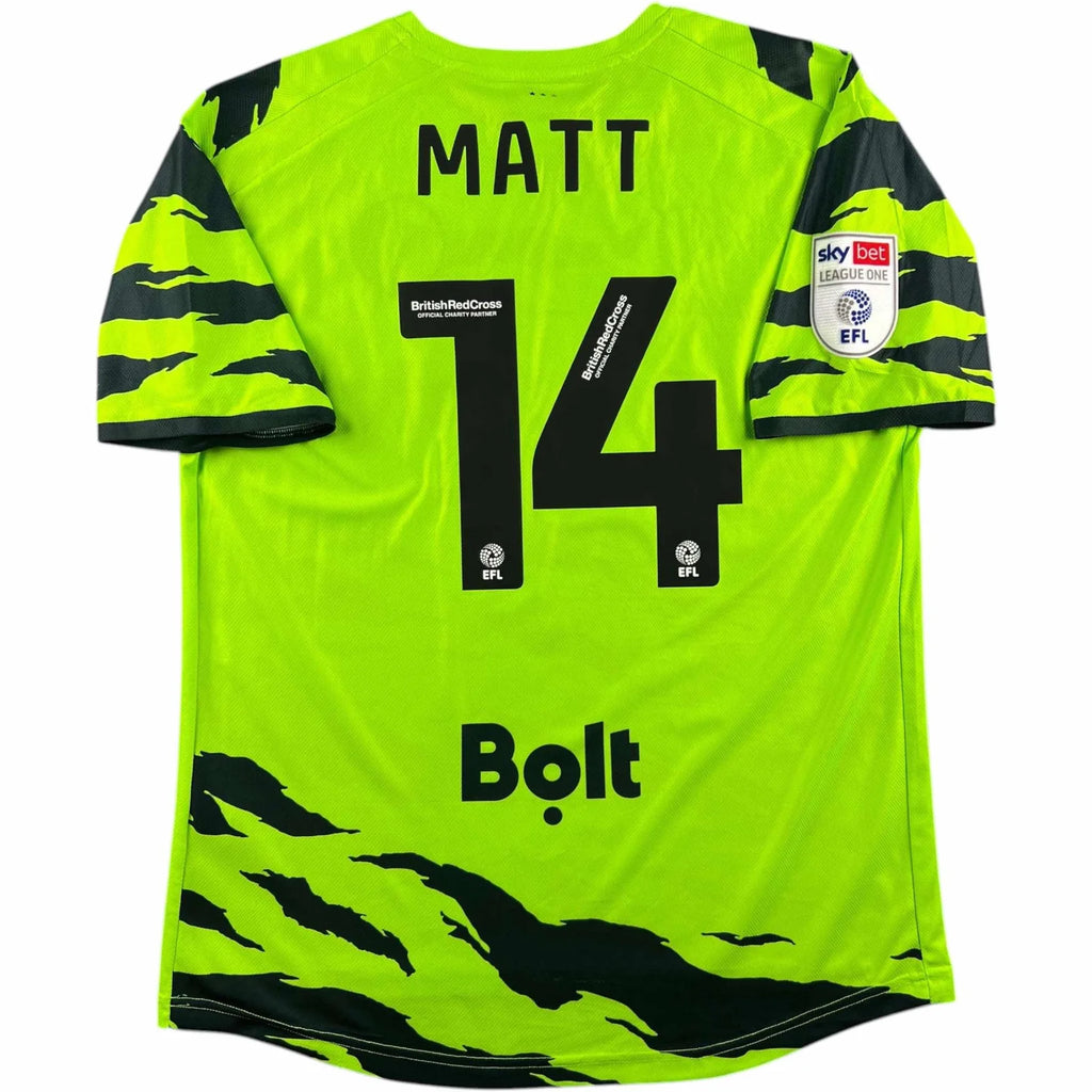 Forest Green Rovers 2021-22 Playerlayer home Jamille Matt football shirt size XL