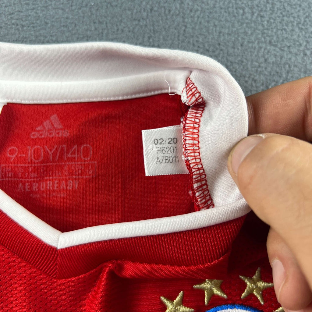 Bayern München 2020-21 Adidas home football shirt size 140