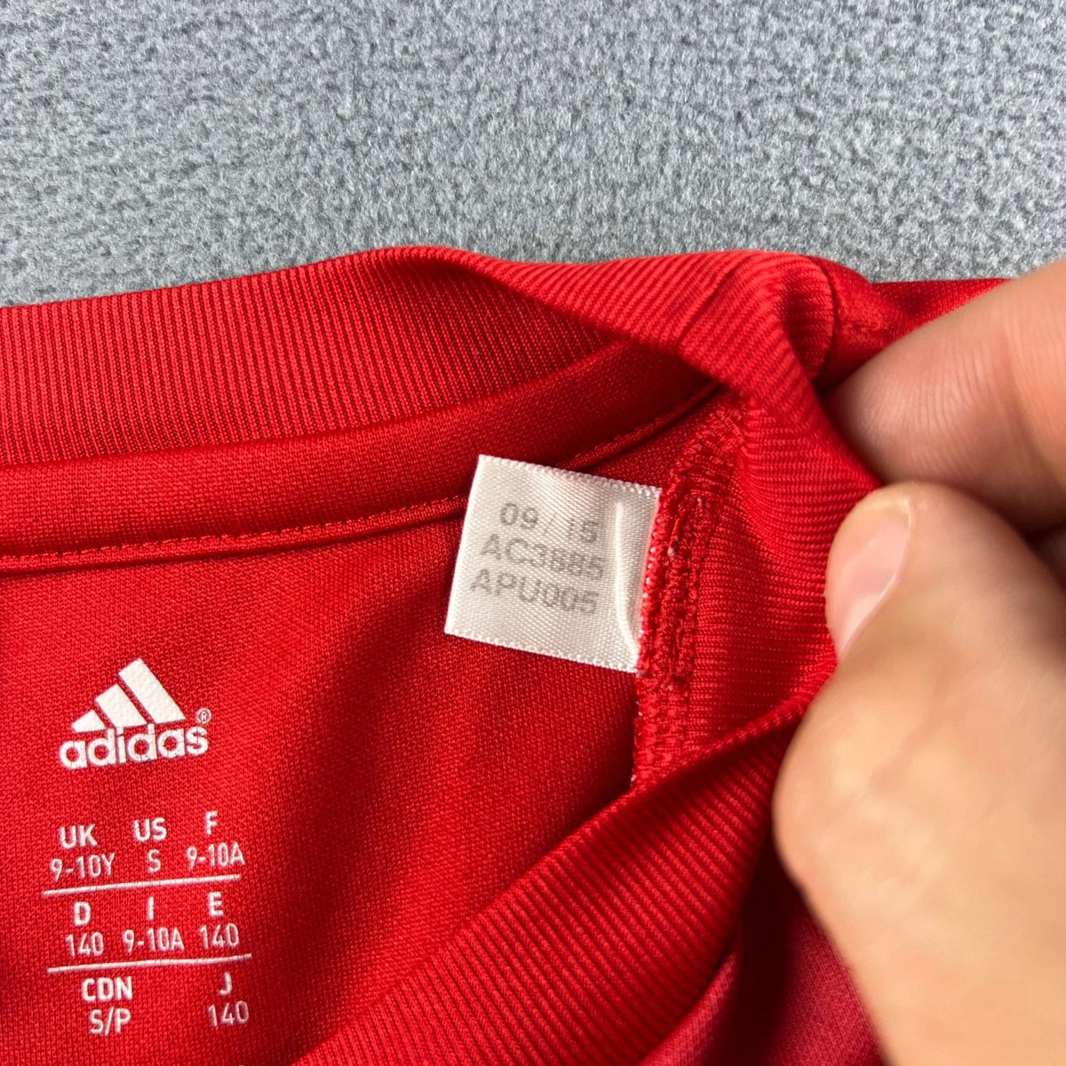 Bayern München 2015-16 Adidas training foci mez gyerek 140-es