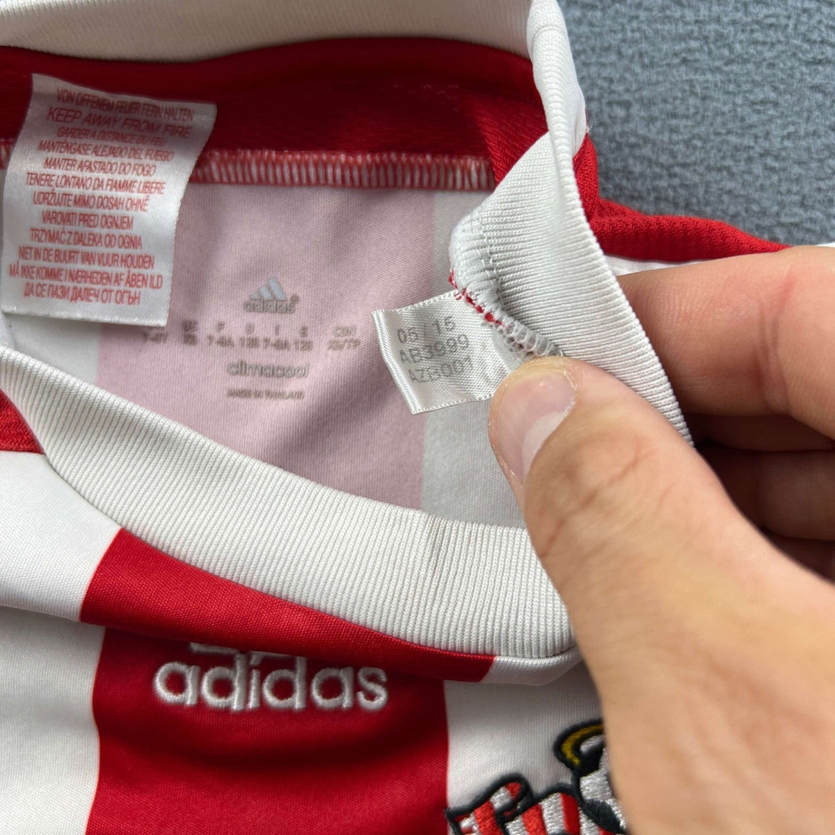 Southampton 2015-16 Adidas hazai foci mez gyerek 128-as