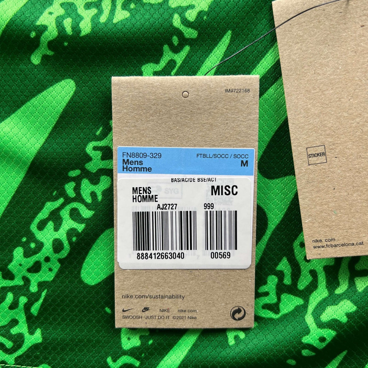 Barcelona 2024-26 Nike kapus *Új* foci mez M-es