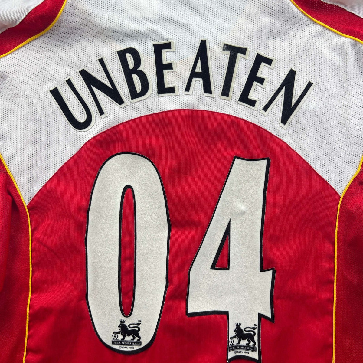Arsenal 2004-05 Nike hazai „Unbeaten #04” foci mez XXL-es
