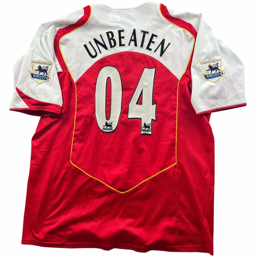 Arsenal 2004-05 Nike hazai „Unbeaten #04” foci mez XXL-es