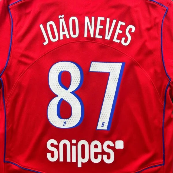 PSG Paris Saint-Germain 2025-26 Nike harmadik számú Joao Neves foci mez L-es