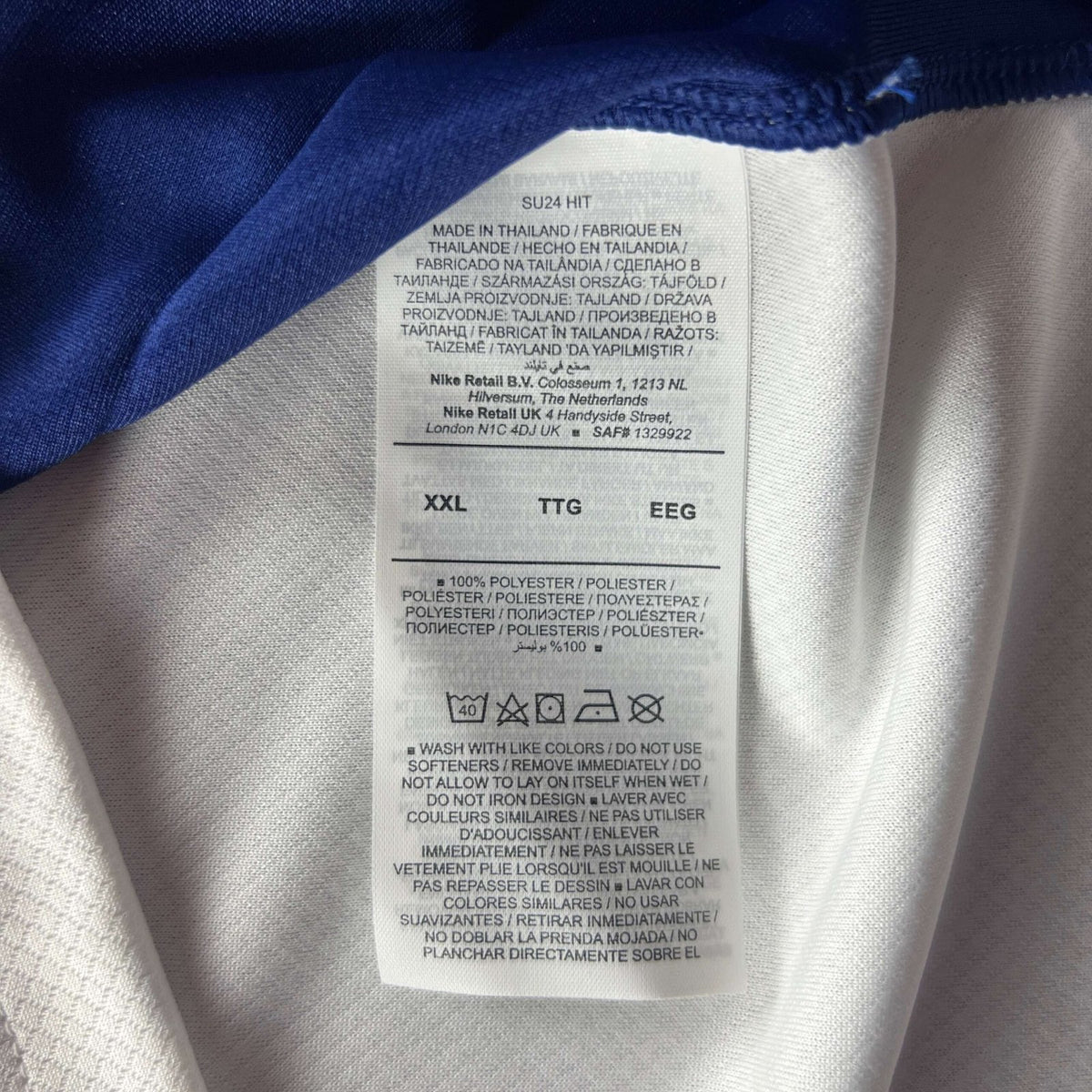 Anglia 2024-26 Nike hazai *Új* foci mez XXL-es