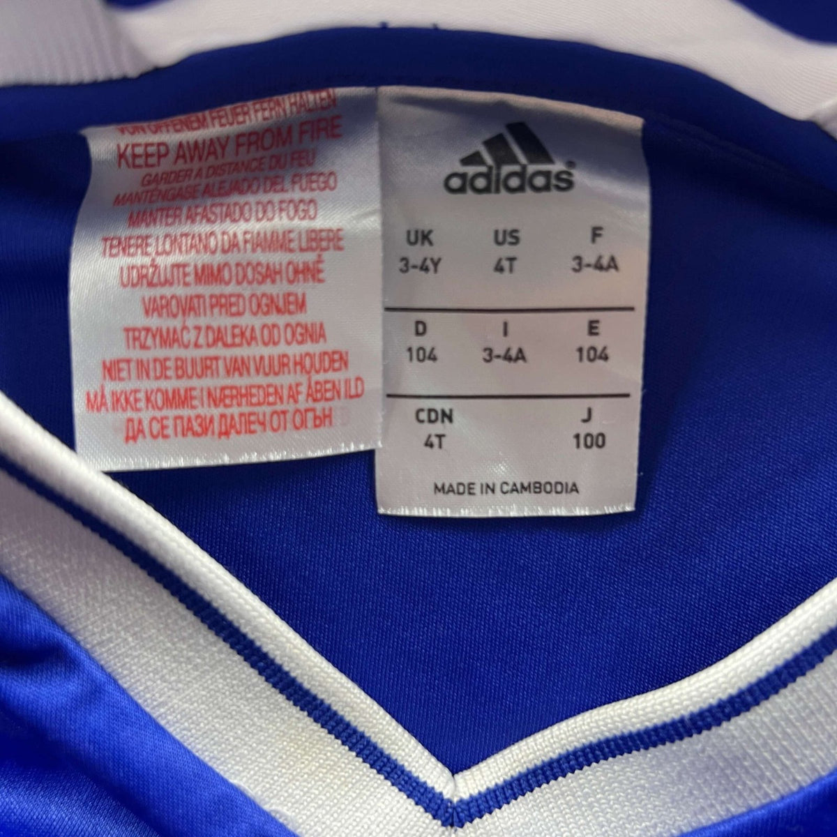 Chelsea 2016-17 Adidas home football shirt size 104