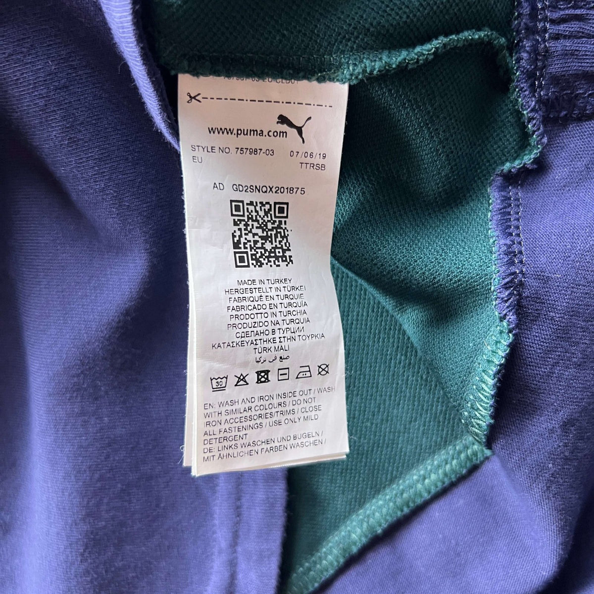 Italy national team 2019-20 Puma t-shirt size L