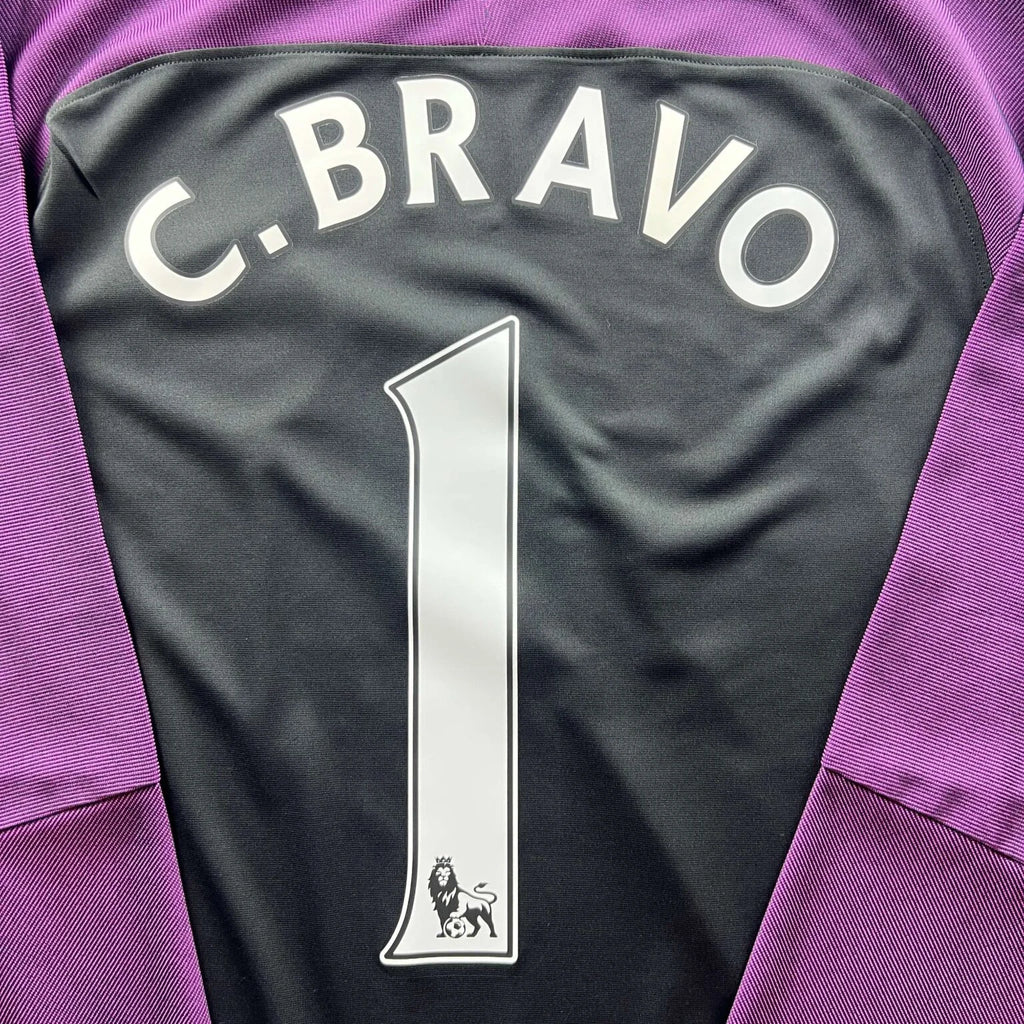 Manchester City 2016-17 Nike kapus Claudio Bravo *Új* foci mez L-es