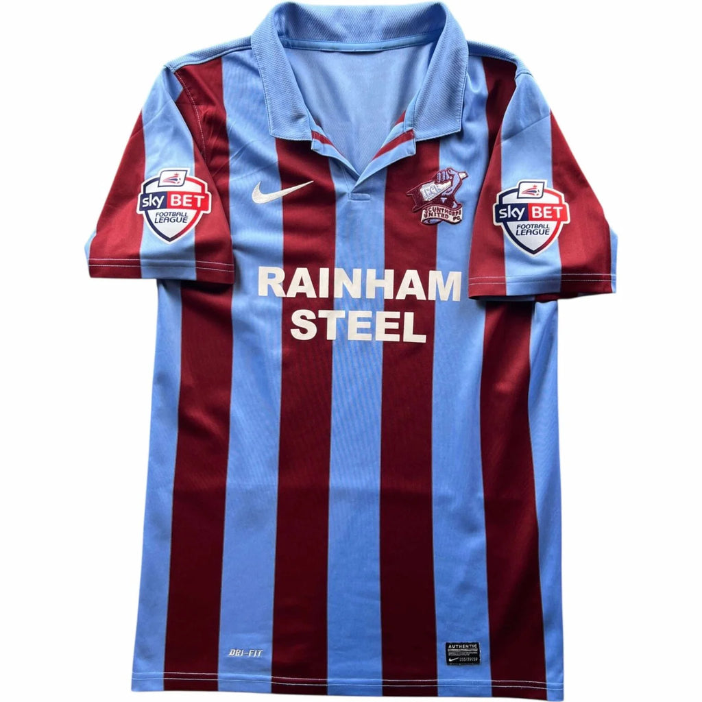 Scunthorpe United 2013-14 Nike home Deon Burton football shirt size S