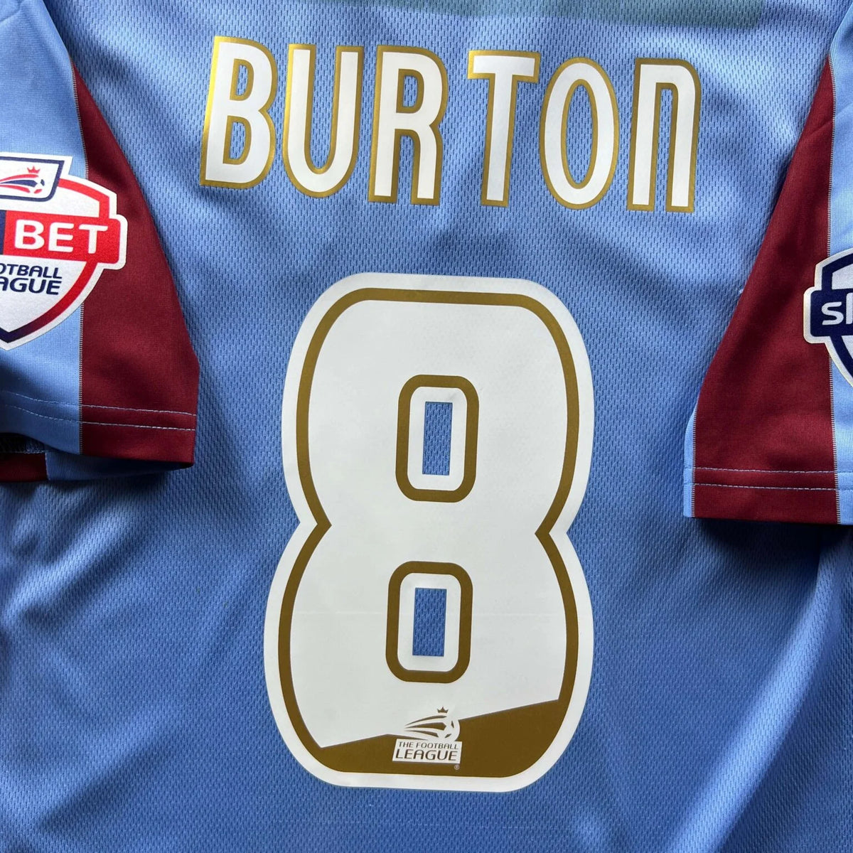Scunthorpe United 2013-14 Nike home Deon Burton football shirt size S