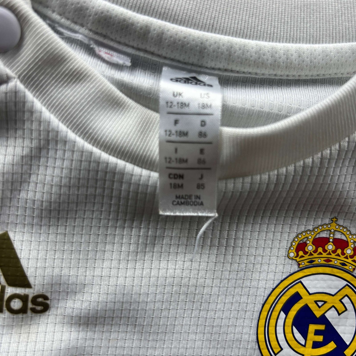 Real Madrid 2019-20 Adidas home UCL football shirt size 92