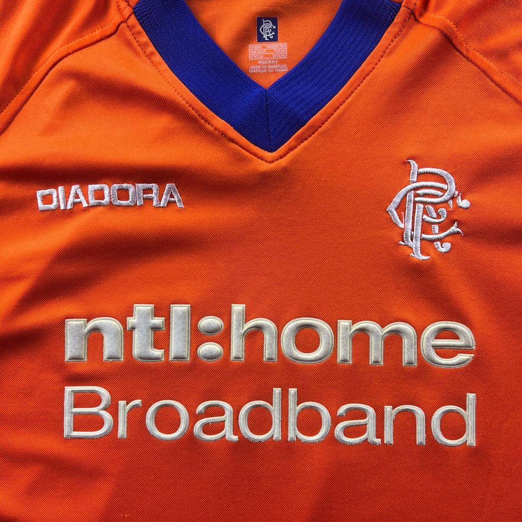 Rangers 2002-03 Diadora away football shirt size L