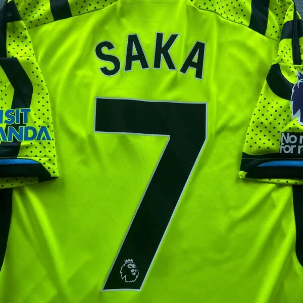 Arsenal 2023-24 Adidas vendég Bukayo Saka *Új* foci mez S-es
