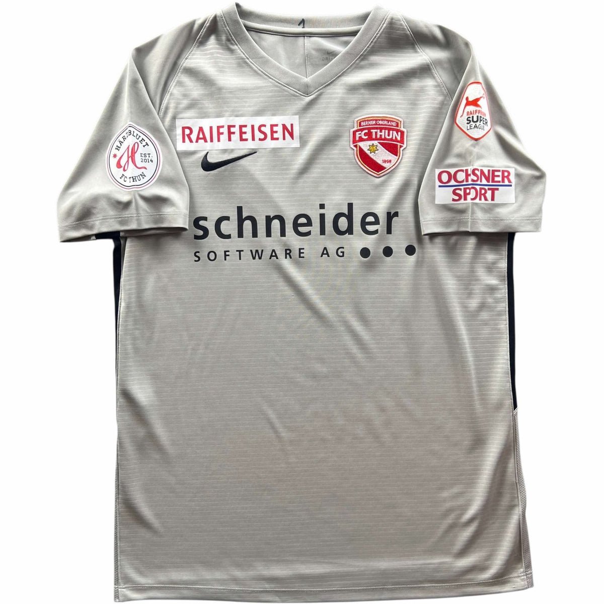 FC Thun 2018-19 Nike goalkeeper Guillaume Faivre football shirt size L
