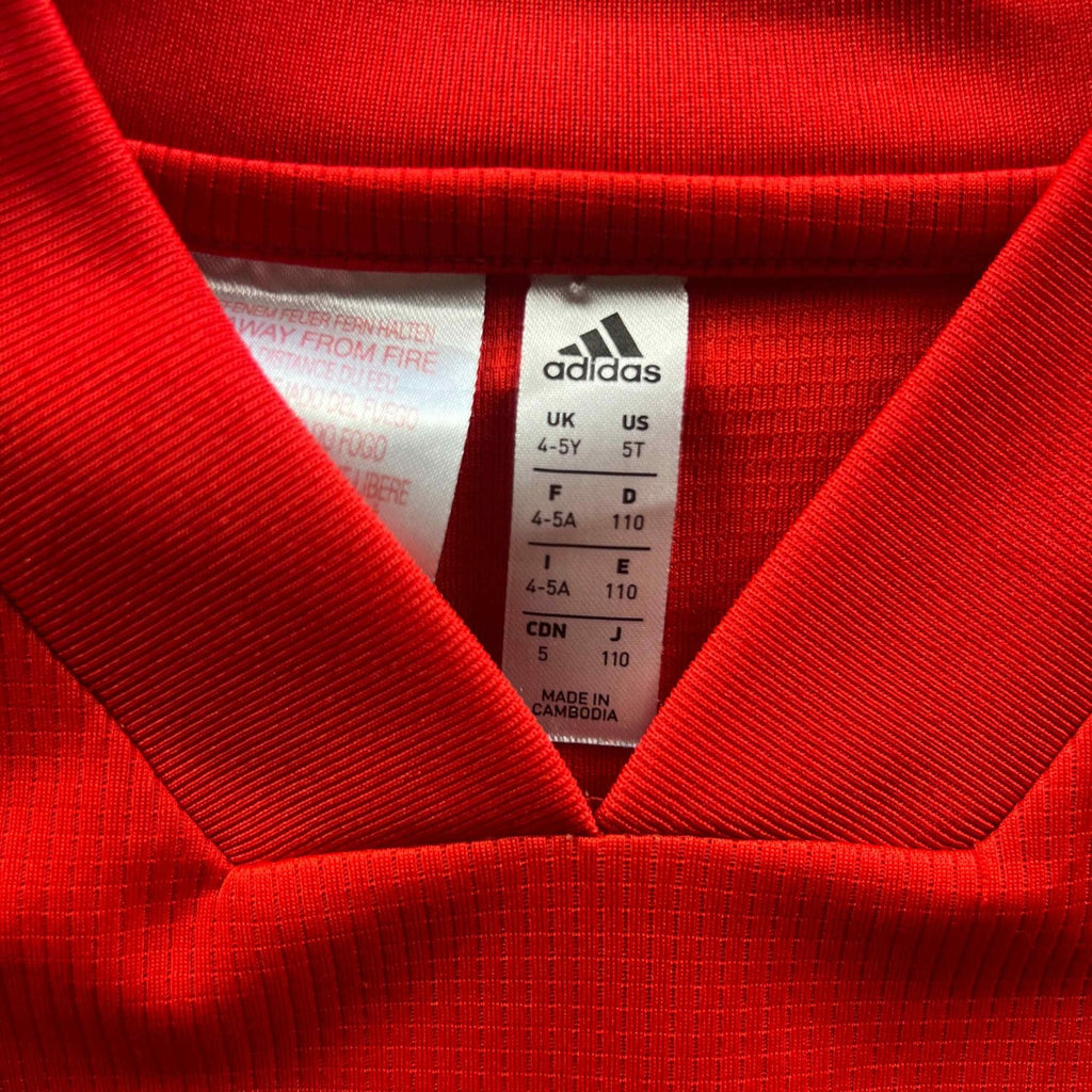 Wales 2019-21 Adidas hazai foci mez gyerek 110-es