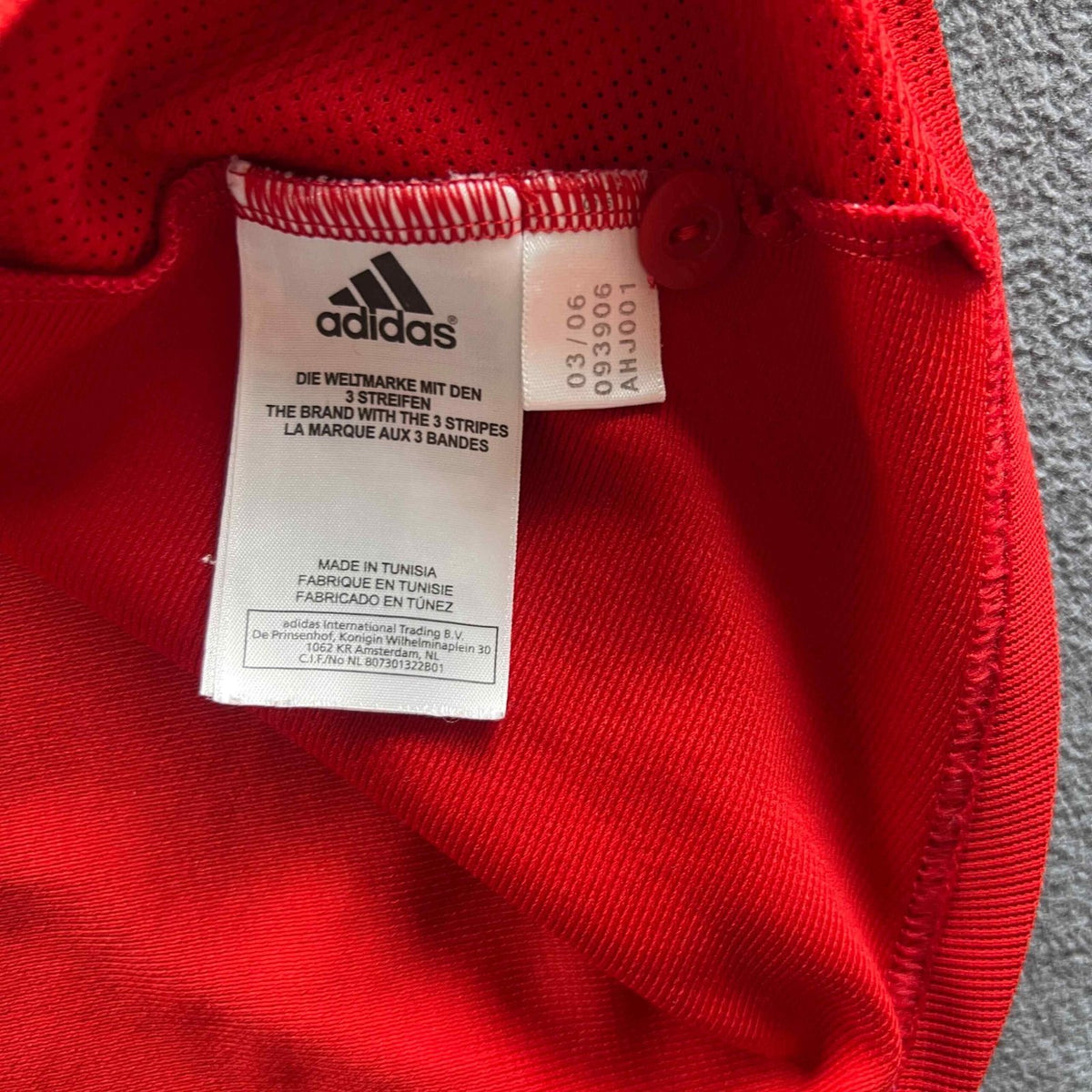 Bayern München 2005-06 Adidas hazai foci mez gyerek S-es