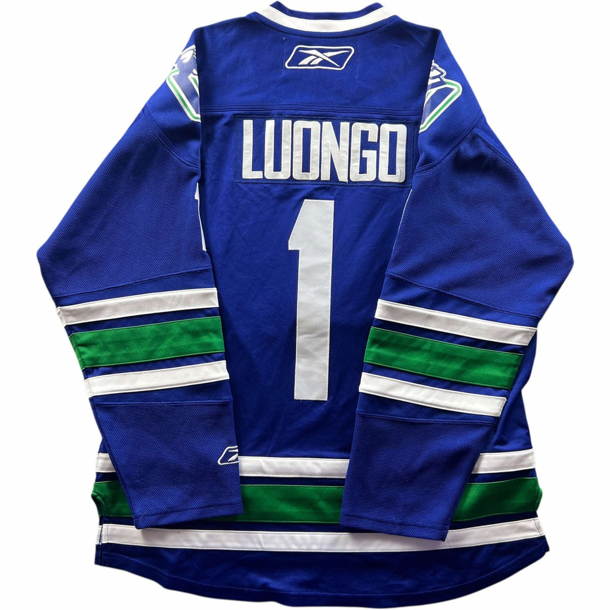 Vancouver Canucks Roberto Luongo Reebok NHL mez XL